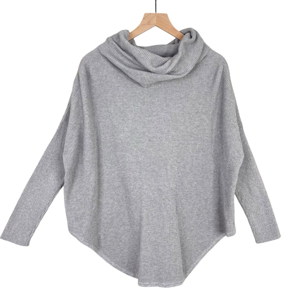 Planet by Lauren G Sweater One Size Loose Cowl Neck Knit Pullover Quiet Luxury - Picture 5 of 11